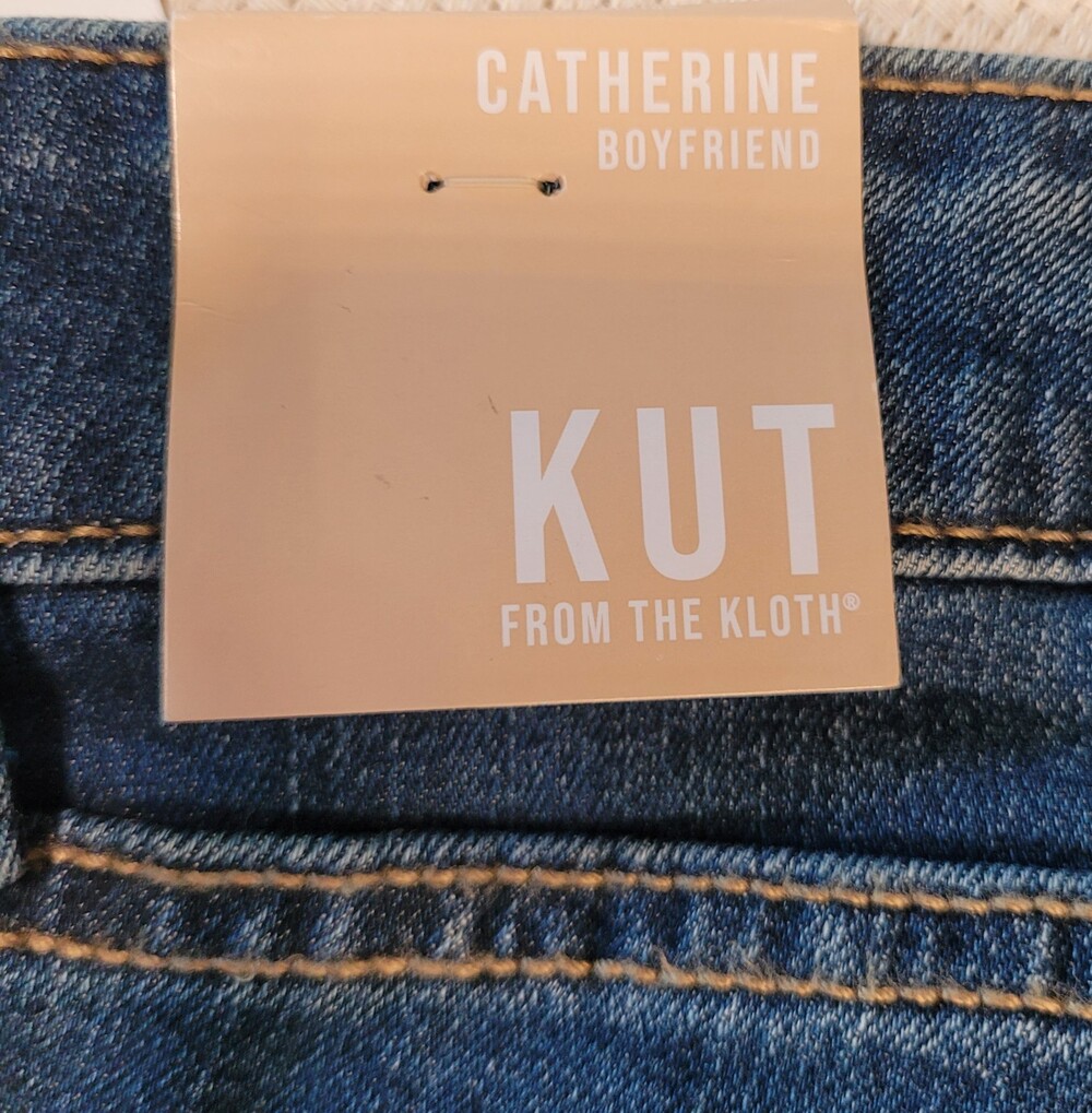 Kut From The Kloth Jeans Womens 24W Catherine Boyfriend Denim Stretch Coziness